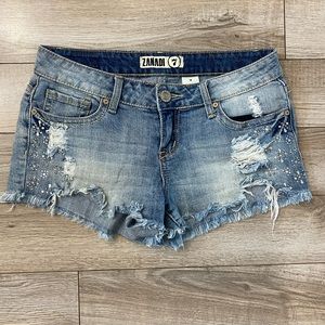 Juniors destroyed  jean shorts size 7